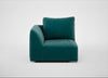 Morven Left Hand Facing Single Unit Smart Luxe Velvet Ocean Green