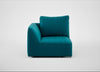 Morven Left Hand Facing Single Unit Cotton Velvet Teal