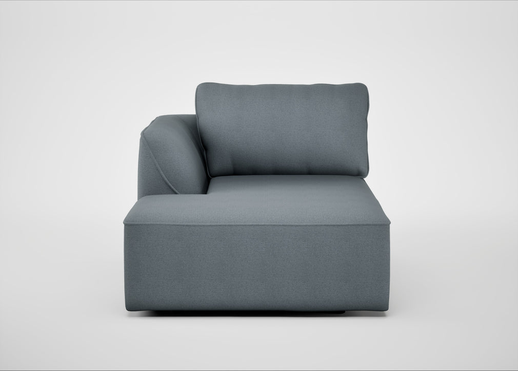 Morven Left Hand Facing Chaise Unit Capelo Linen-Cotton Mineral