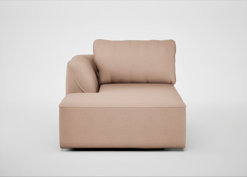 Morven Left Hand Facing Chaise Unit Capelo Linen-Cotton Rosedale