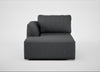 Morven Left Hand Facing Chaise Unit Melton Wool Granite