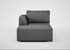 Morven Left Hand Facing Chaise Unit Melton Wool Shale