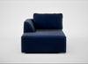 Morven Left Hand Facing Chaise Unit Smart Luxe Velvet Midnight