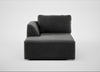Morven Left Hand Facing Chaise Unit Smart Luxe Velvet Nickel