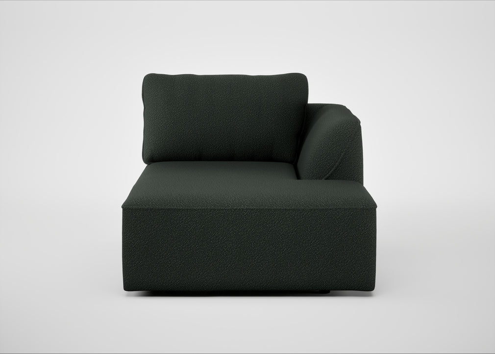 Morven Right Hand Facing Chaise Unit Boucle Fern