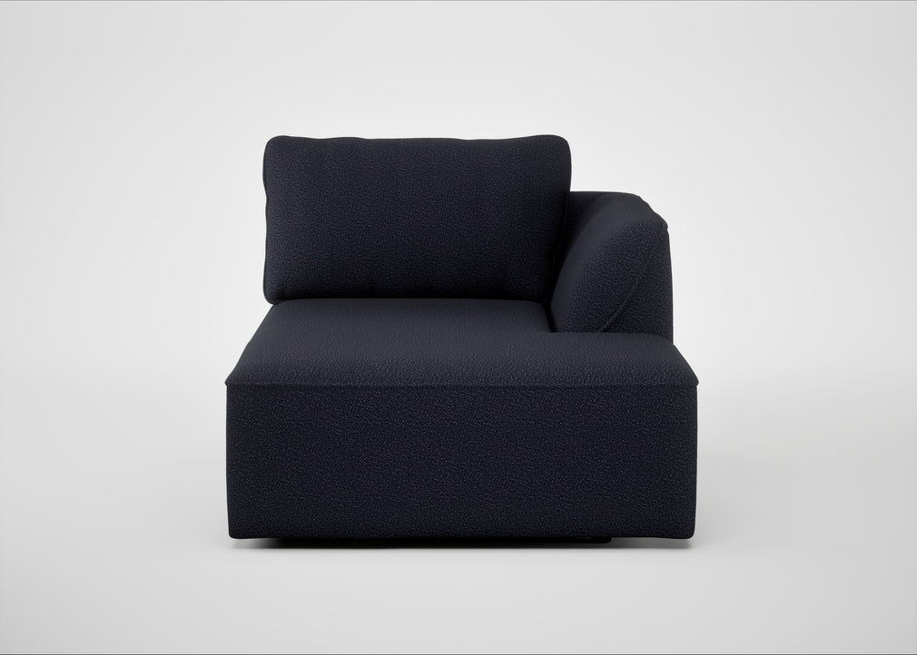 Morven Right Hand Facing Chaise Unit Boucle Indigo