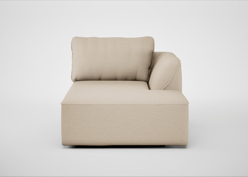 Morven Right Hand Facing Chaise Unit Brushed Cotton Oat