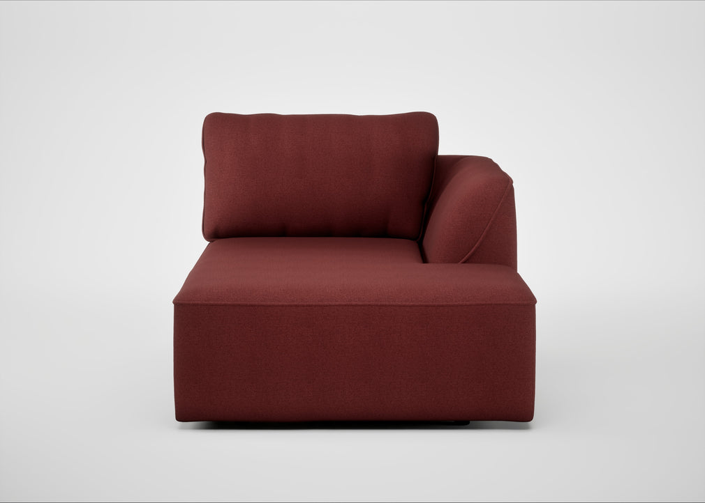 Morven Right Hand Facing Chaise Unit Capelo Linen-Cotton Etruscan Red
