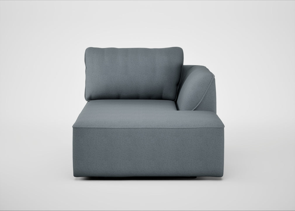 Morven Right Hand Facing Chaise Unit Capelo Linen-Cotton Mineral