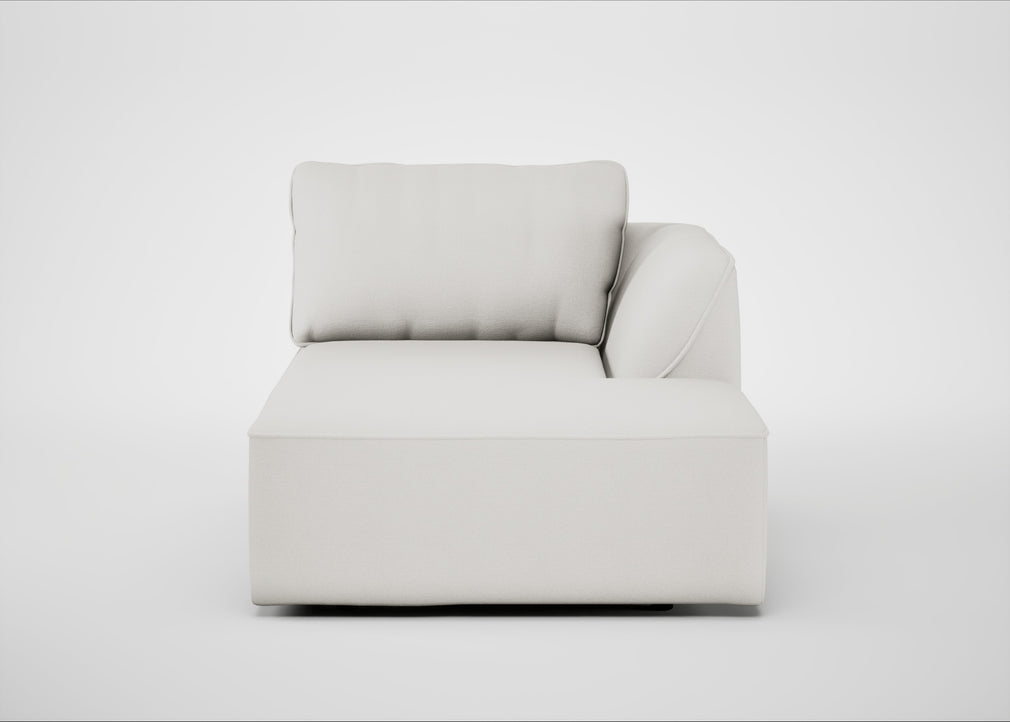 Morven Right Hand Facing Chaise Unit Capelo Linen-Cotton Sea Salt