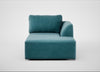 Morven Right Hand Facing Chaise Unit Smart Luxe Velvet Airforce Blue