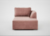 Morven Right Hand Facing Chaise Unit Smart Luxe Velvet Dusky Pink