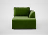 Morven Right Hand Facing Chaise Unit Smart Luxe Velvet Grass