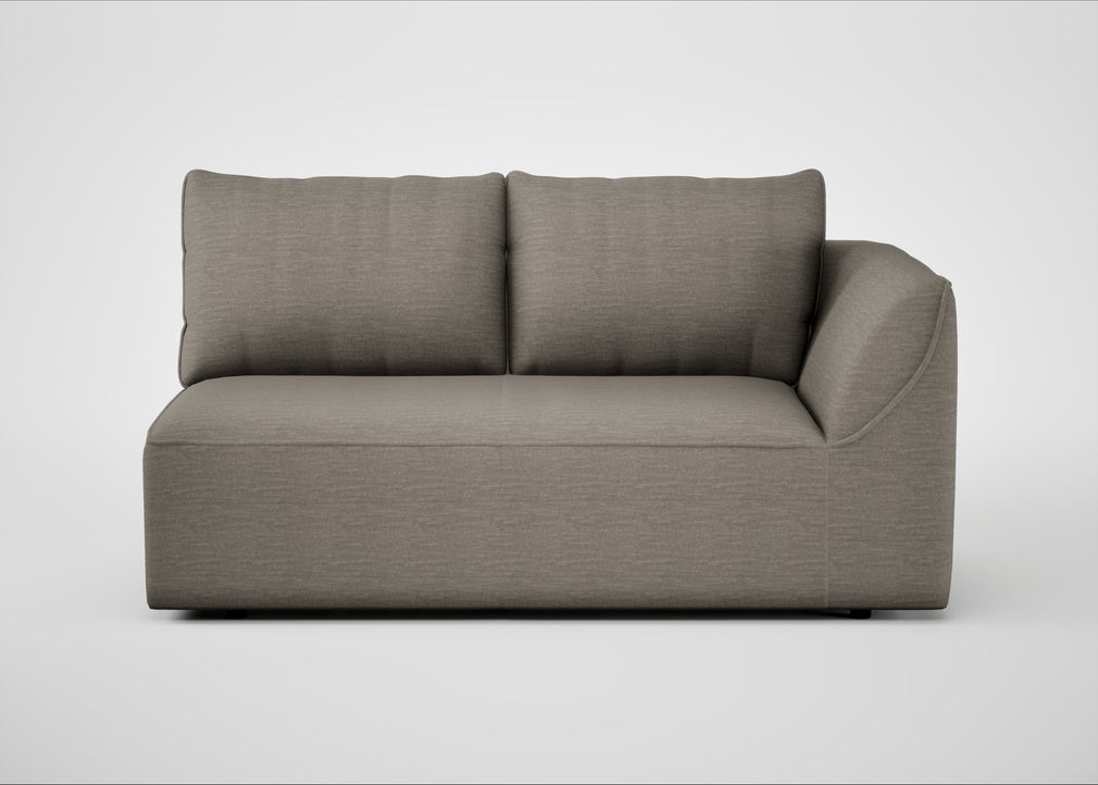 Morven Right Hand Facing 2 Seater Unit Broad Weave Pebble