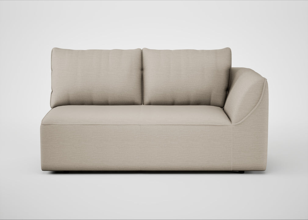 Morven Right Hand Facing 2 Seater Unit Broad Weave Putty