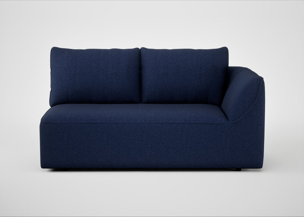 Morven Right Hand Facing 2 Seater Unit Melton Wool New Navy