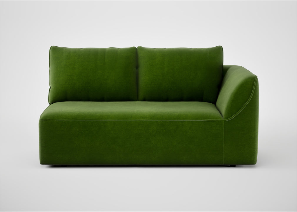 Morven Right Hand Facing 2 Seater Unit Smart Luxe Velvet Grass