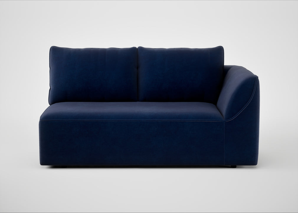 Morven Right Hand Facing 2 Seater Unit Smart Luxe Velvet Midnight