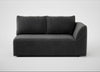 Morven Right Hand Facing 2 Seater Unit Smart Luxe Velvet Nickel