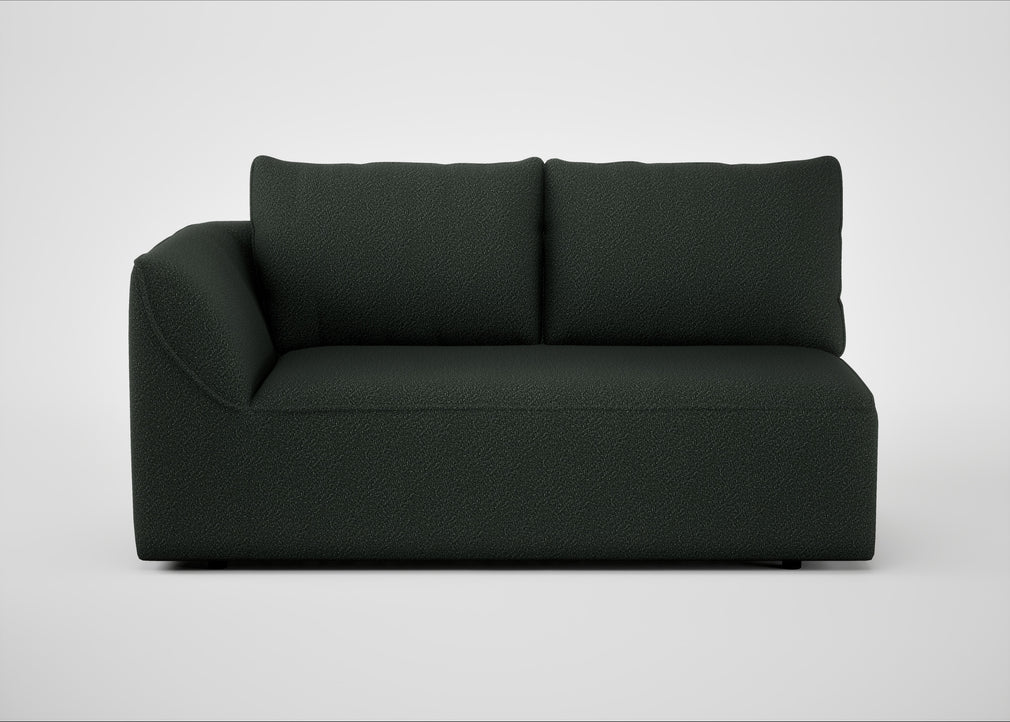 Morven Left Hand Facing 2 Seater Unit Boucle Fern