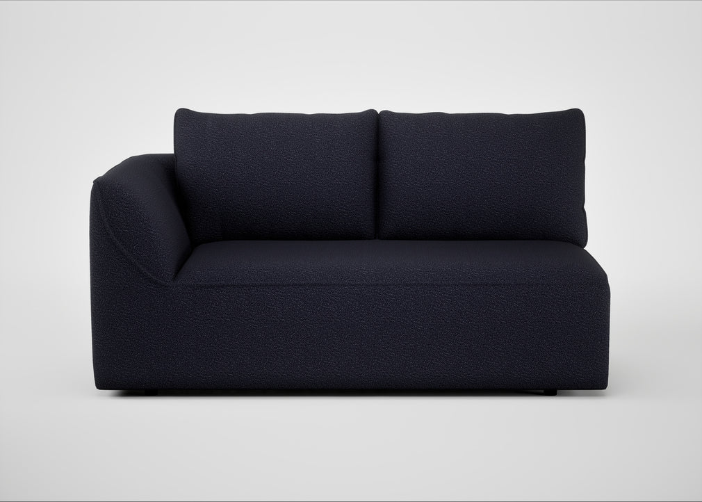 Morven Left Hand Facing 2 Seater Unit Boucle Indigo