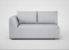 Morven Left Hand Facing 2 Seater Unit Broad Weave Tin