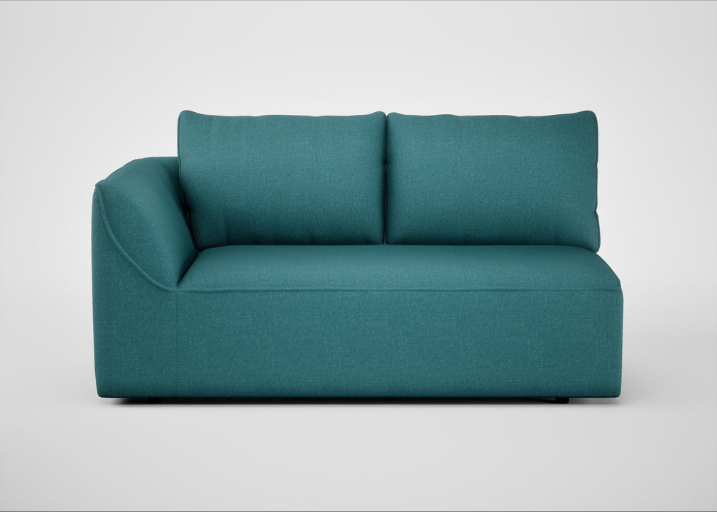 Morven Left Hand Facing 2 Seater Unit Brushed Cotton Cadet