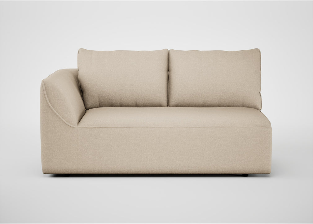 Morven Left Hand Facing 2 Seater Unit Brushed Cotton Oat