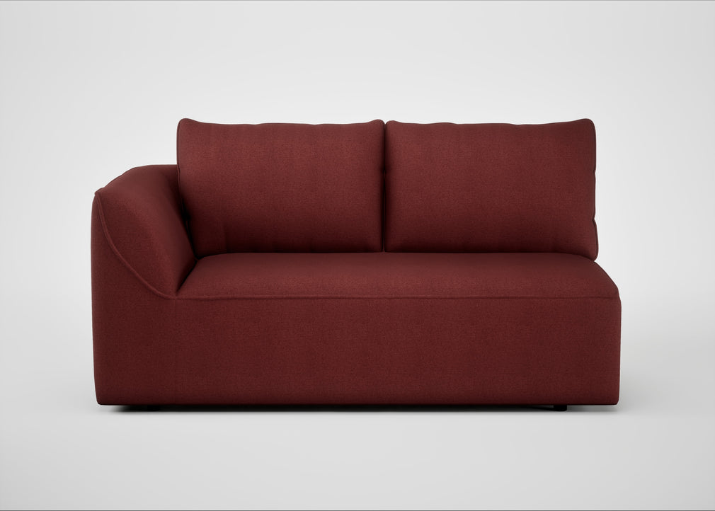 Morven Left Hand Facing 2 Seater Unit Capelo Linen-Cotton Etruscan Red