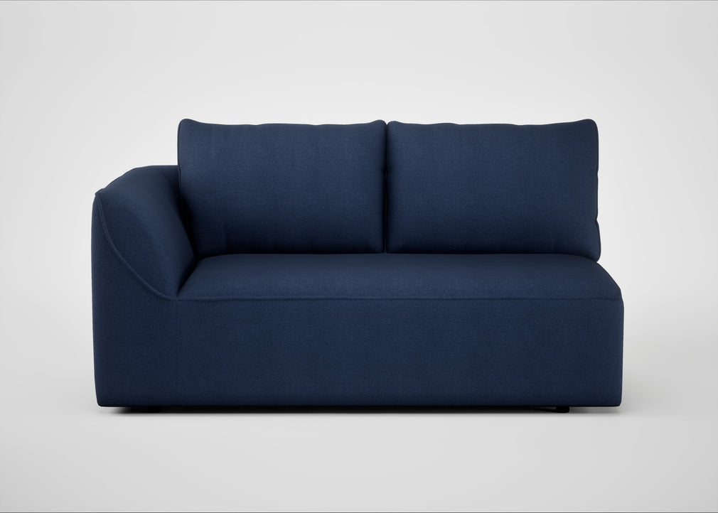 Morven Left Hand Facing 2 Seater Unit Capelo Linen-Cotton Inkspot
