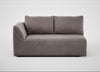 Morven Left Hand Facing 2 Seater Unit Smart Luxe Velvet Mushroom