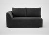Morven Left Hand Facing 2 Seater Unit Smart Luxe Velvet Nickel