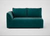 Morven Left Hand Facing 2 Seater Unit Smart Luxe Velvet Ocean Green