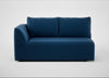 Morven Left Hand Facing 2 Seater Unit Cotton Velvet Petrol