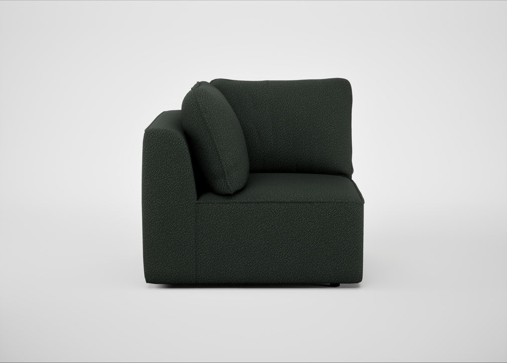 Morven Corner Unit Boucle Fern