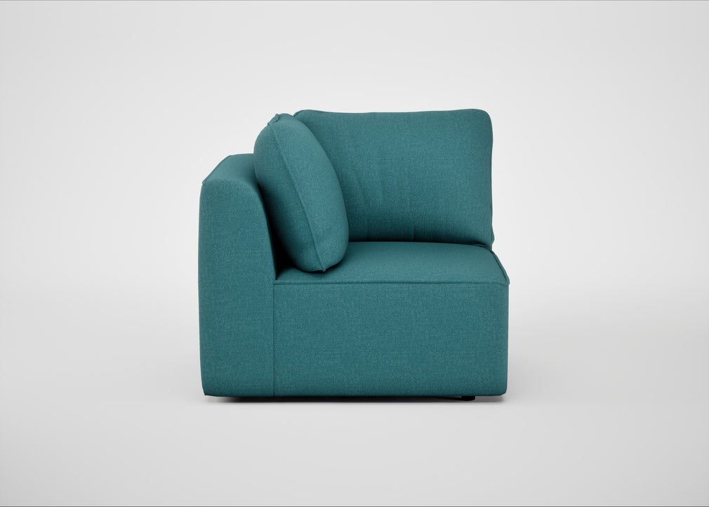 Morven Corner Unit Brushed Cotton Cadet