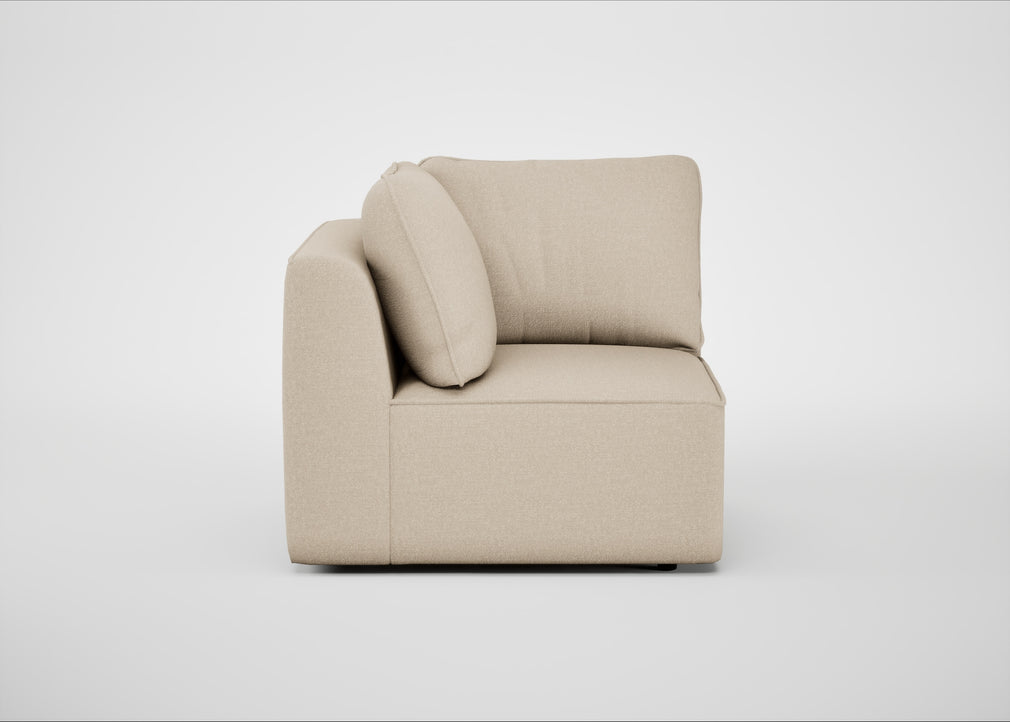 Morven Corner Unit Brushed Cotton Oat