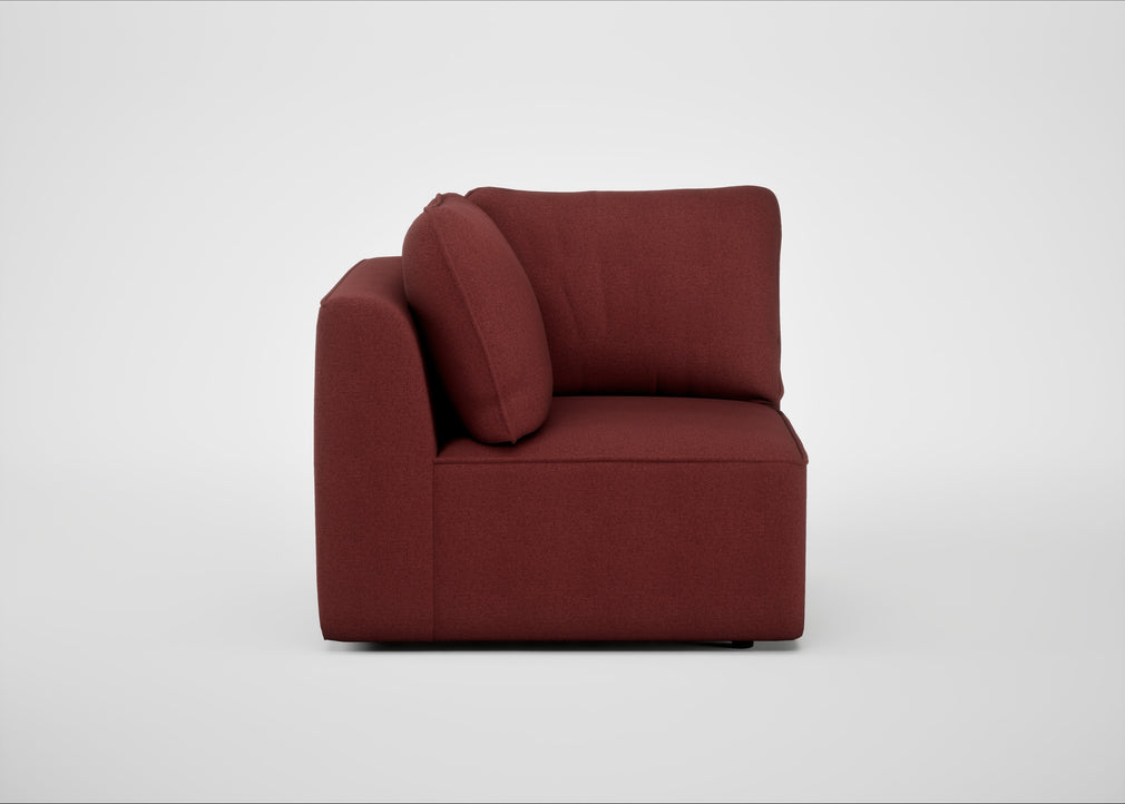 Morven Corner Unit Capelo Linen-Cotton Etruscan Red