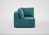 Morven Corner Unit Smart Luxe Velvet Airforce Blue