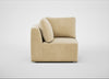 Morven Corner Unit Smart Luxe Velvet Biscuit