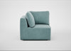 Morven Corner Unit Smart Luxe Velvet Mineral Blue
