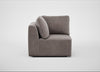 Morven Corner Unit Smart Luxe Velvet Mushroom
