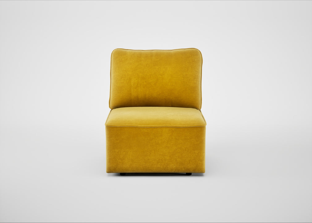 Morven Single Unit Smart Luxe Velvet Canary