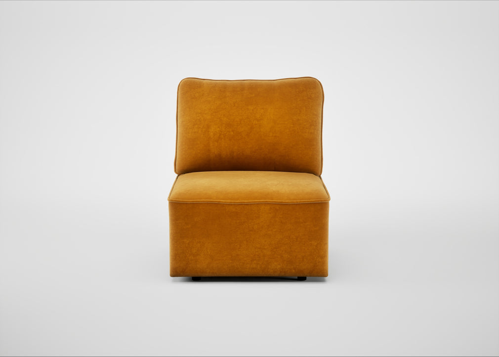 Morven Single Unit Smart Luxe Velvet Cognac