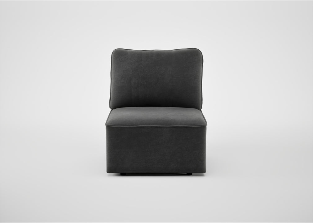 Morven Single Unit Smart Luxe Velvet Nickel