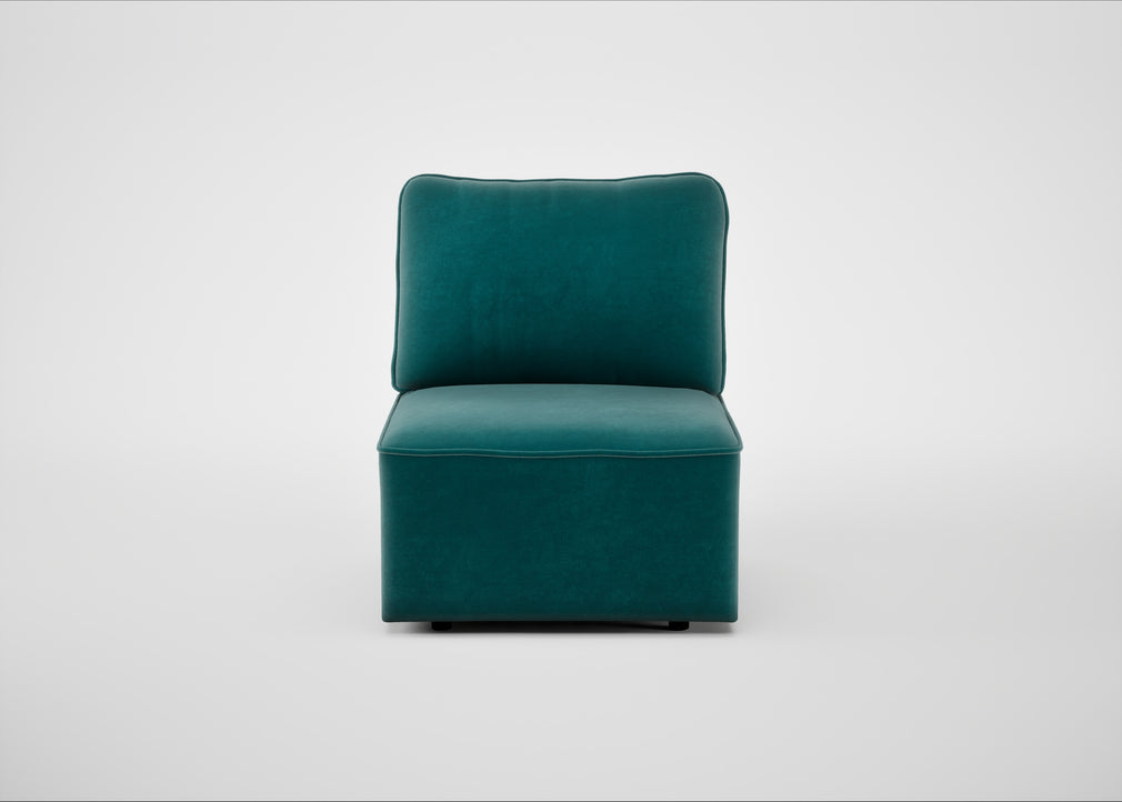 Morven Single Unit Smart Luxe Velvet Ocean Green
