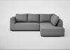 Morven Right Hand Facing Large Corner Sofa Boucle Steel