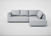 Morven Right Hand Facing Large Corner Sofa Broad Weave Tin