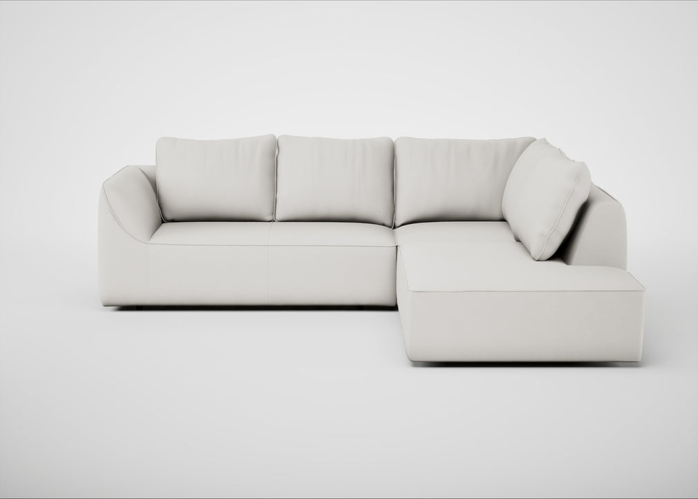 Morven Right Hand Facing Large Corner Sofa Capelo Linen-Cotton Sea Salt