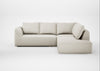 Morven Right Hand Facing Large Corner Sofa Chunky Boucle Ecru